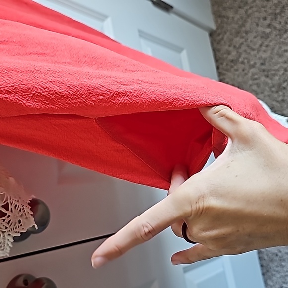 Umgee Linen and Cotton Blend Dress With Crochet Lace Detailing In Women's Small - Picture 9 of 10